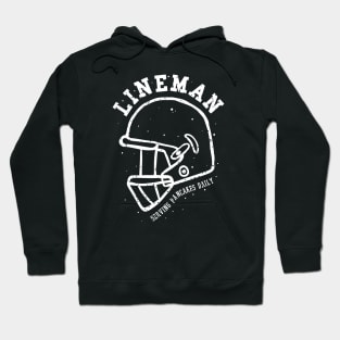 lineman serving pancakes daily foot ball helmet Hoodie